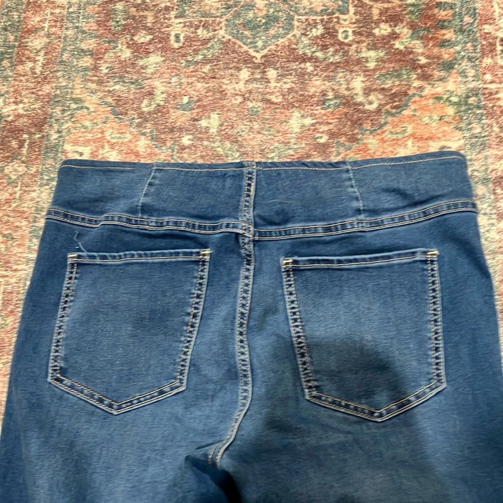 We The Free Blue Flare Wide Leg Jeans - Picture 4 of 4